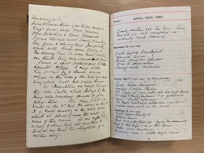 Lot 266 - Manuscript Diaries A collection of late 19th...