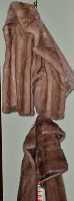 Lot 325 - A mink fur jacket and a fur stole