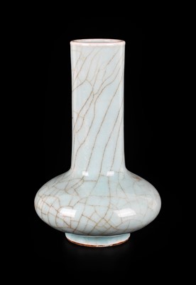 Lot 17 - ~ A Chinese Guan-Style Porcelain Bottle Vase,...