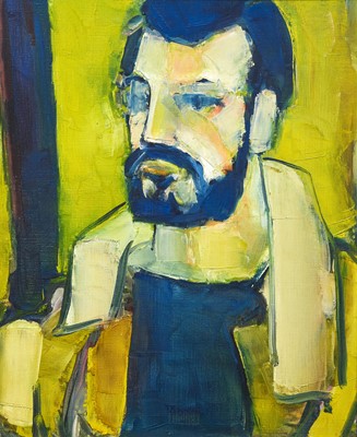 Lot 1133 - Andre Bergeron (b.1937) Canadian Self portrait?...