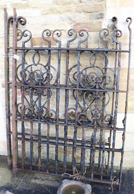 Lot 736 - A Pair of Victorian Cast and Wrought Iron...