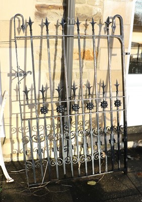 Lot 723 - A 20th Century Cast Iron Garden Gate,...