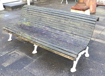 Lot 721 - A Victorian Cast Iron Garden Bench, late...