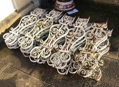 Lot 733 - A Set of Twenty-One Victorian Ironwork...