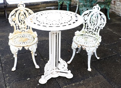 Lot 716 - A Victorian Cast Iron Circular Garden Table,...