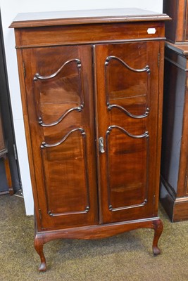 Lot 1352 - A Mahogany Music Cabinet, 60cm 48cm by 115cm...