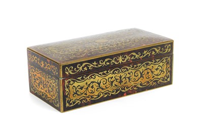 Lot 393 - A Boulle Cigarette Box and Cover, 2nd half...