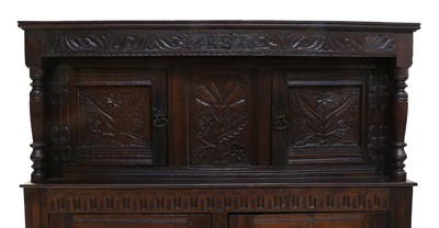 Lot 191 - A Late 17th Century Joined and Carved Oak...