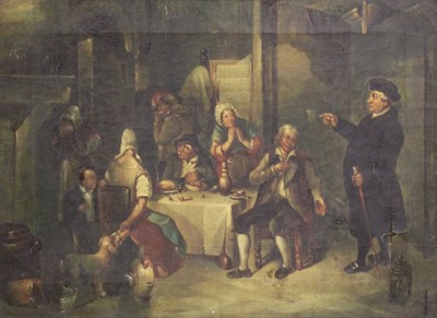 Lot 1121 - English School (19th Century) Tavern scene...