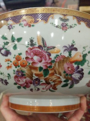 Lot 168 - A Chinese Porcelain Punch Bowl, Qianlong,...