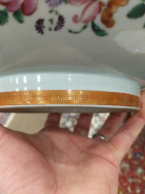 Lot 168 - A Chinese Porcelain Punch Bowl, Qianlong,...