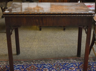 Lot 1315 - A George III Mahogany Foldover Card Table,...