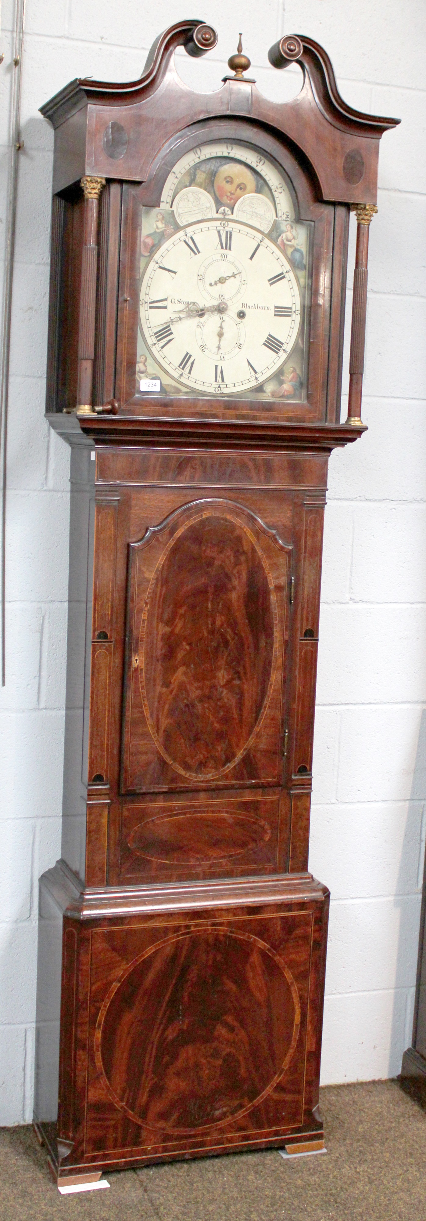 Lot 1234 - A Mahogany Eight Day Longcase Clock, signed