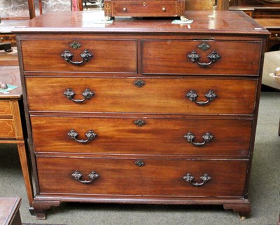 Lot 1259 - A George III Mahogany Chest of Drawers,...