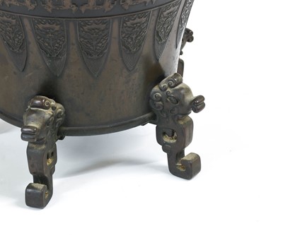 Lot 62 - A Pair of Japanese Bronze Vases, in Chinese...