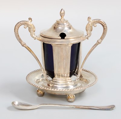 Lot 51 - A French Silver Mustard-Pot on Stand, Maker's...