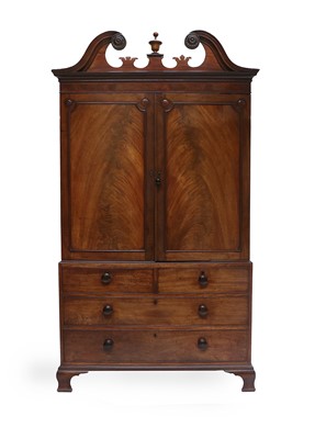 Lot 299 - A George III Mahogany and Satinwood-Banded...