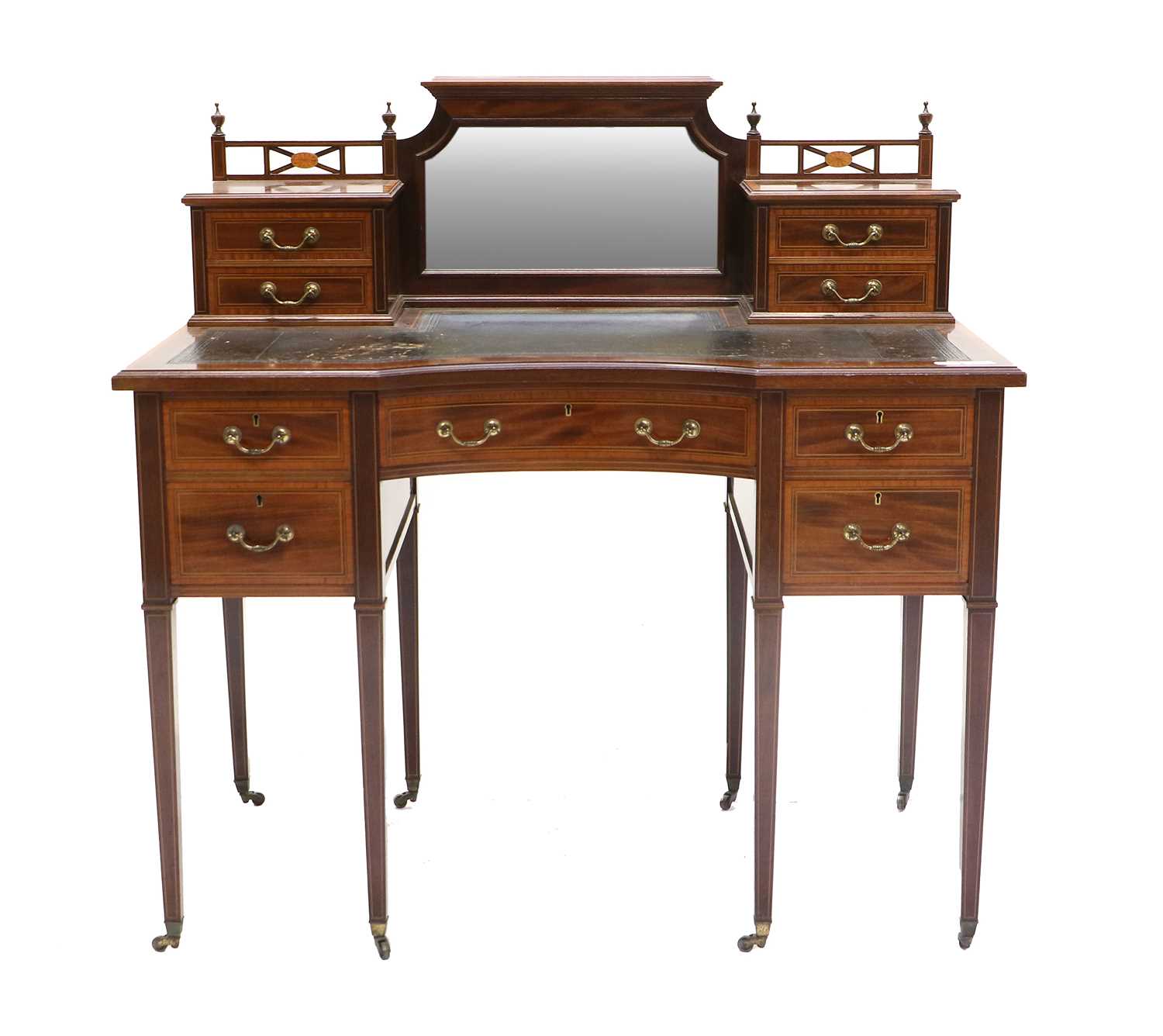 Lot 1226 - A Victorian Mahogany, Satinwood-Banded,...