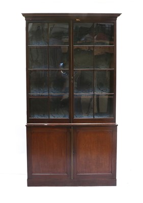 Lot 1188 - A George III Mahogany Glazed Bookcase, late...