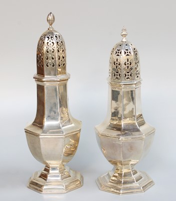 Lot 57 - Two Edward VII Silver Casters, One by...