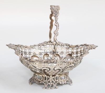 Lot 59 - A Victorian Silver Basket, by William Comyns,...