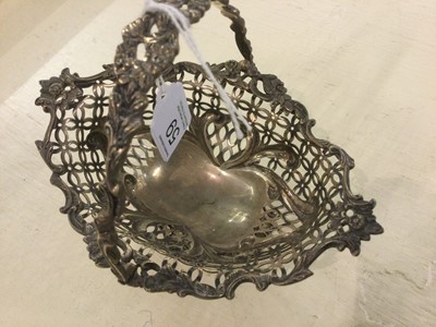 Lot 59 - A Victorian Silver Basket, by William Comyns,...