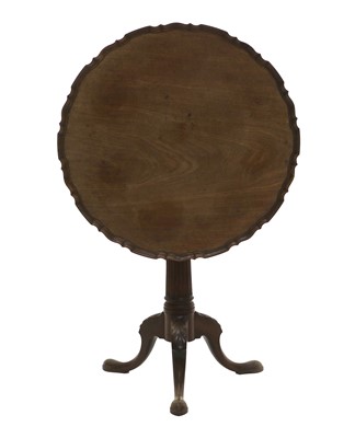 Lot 1243 - A George III Mahogany Tilt-Top Tripod Table,...