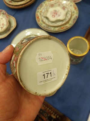 Lot 171 - A Cantonese Porcelain Circular Box and Cover,...