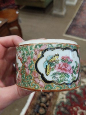 Lot 171 - A Cantonese Porcelain Circular Box and Cover,...