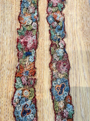 Lot 2067 - Two Circa 1920s Lengths of Decorative Coloured...
