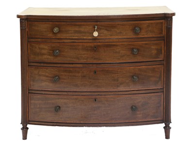 Lot 1208 - A Late Regency Mahogany, Satinwood-Crossbanded...