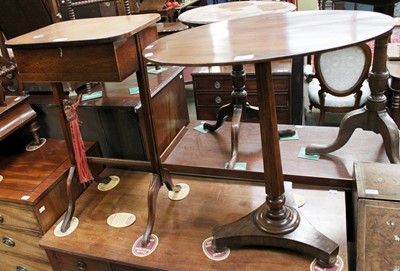 Lot 1254 - A 19th Century Mahogany Sewing Table, 42cm by...