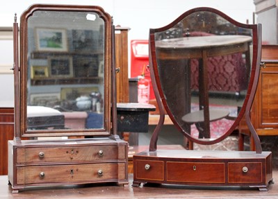 Lot 1264 - A George III Mahogany Dressing Table Mirror,...