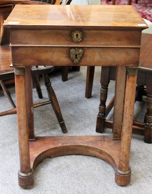 Lot 1397 - A French Mahogany Writing Table, circa 1830,...