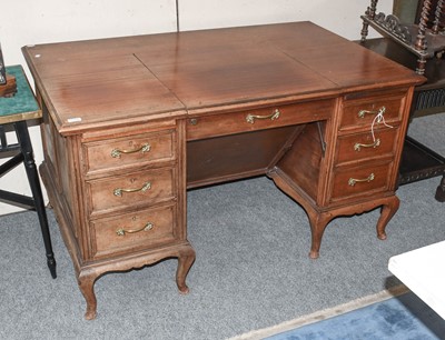 Lot 1276 - A Mahogany Kneehole Desk, early 20th century,...