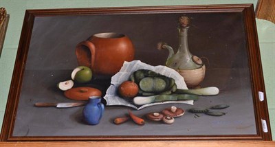 Lot 367 - Reekie, still life of vegetables, signed and dated 1967, oil on canvas