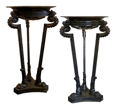 Lot 369 - A Pair of 19th Century Cast Iron Braziers,...