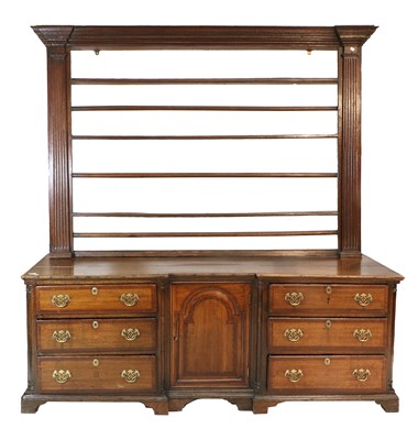 Lot 1072 - A George II Oak, Mahogany and...