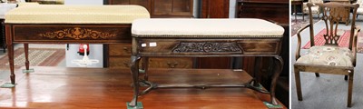 Lot 1142 - A James Shoolbred & Co Inlaid Rosewood Duet...