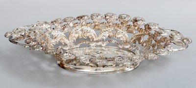 Lot 56 - A Continental Silver Dish, 19th Century, oval...