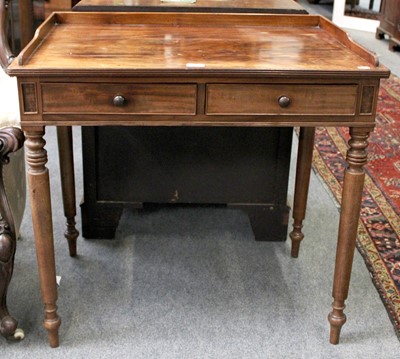 Lot 1255 - A 19th Century Mahogany Washstand, on turned...