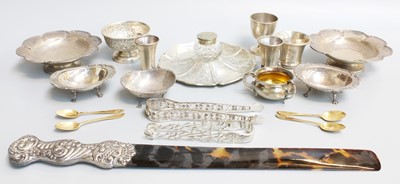 Lot 117 - A Collection of Assorted Silver, including a...