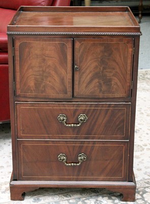 Lot 1082 - A George III Inlaid Mahogany Bedside Commode...