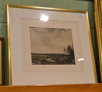 Lot 372 - George Graham, Winchelsea landscape, signed watercolour