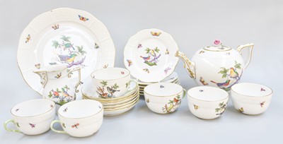 Lot 41 - Herend Porcelain Teawares ''Rothschild Bird''...