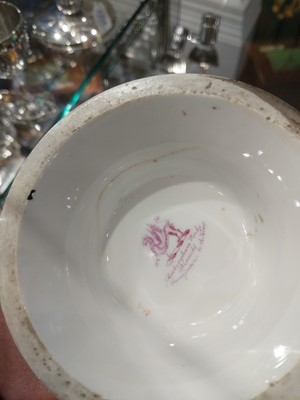 Lot 76 - A Pair of Rockingham Porcelain Spill Vases,...