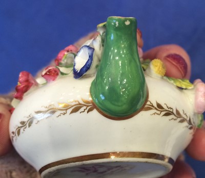 Lot 85 - A Rockingham Porcelain Toy Teapot and Cover,...