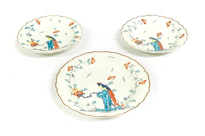 Lot 55 - A Worcester Porcelain Plate, circa 1770, with...