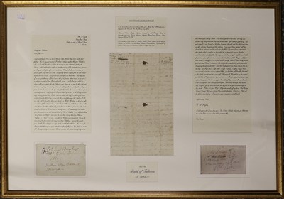 Lot 128 - Battle of Talavera Interest :- a Hand Written...