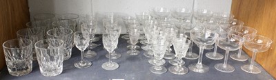 Lot 114 - Drinking Glasses: 8 cut glass whisky tumblers,...